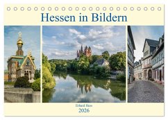 Cover Hessen in Bildern (Tischkalender 2026 DIN A5 quer), CALVENDO Monatskalender