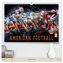 American Football - so cool (hochwertiger Premium Wandkalender 2026 DIN A2 quer), Kunstdruck in Hochglanz