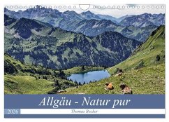 Cover Allgäu - Natur pur (Wandkalender 2026 DIN A4 quer), CALVENDO Monatskalender