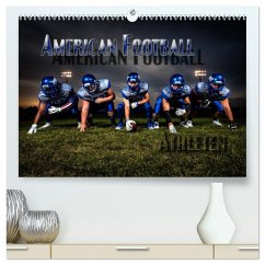 American Football - Athleten (hochwertiger Premium Wandkalender 2026 DIN A2 quer), Kunstdruck in Hochglanz