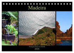 Madeira - Portugals Perle im Atlantik (Tischkalender 2026 DIN A5 quer), CALVENDO Monatskalender
