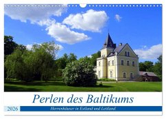 Cover Perlen des Baltikums - Herrenhäuser in Estland und Lettland (Wandkalender 2026 DIN A3 quer), CALVENDO Monatskalender