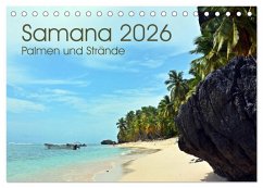 Cover Samana - Palmen und Strände (Tischkalender 2026 DIN A5 quer), CALVENDO Monatskalender