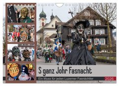 Cover S ganz Johr Fasnacht (Wandkalender 2026 DIN A4 quer), CALVENDO Monatskalender