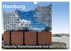 Hamburg. HafenCity, Kontorhausviertel und Speicherstadt. (Wandkalender 2026 DIN A4 quer), CALVENDO Monatskalender Hamburg. HafenCity, Kontorhausviertel und Speicherstadt. (Wandkalender 2026 DIN A4 quer), CALVENDO Monatskalender