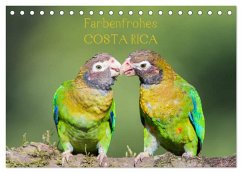 Farbenfrohes Costa Rica (Tischkalender 2026 DIN A5 quer), CALVENDO Monatskalender