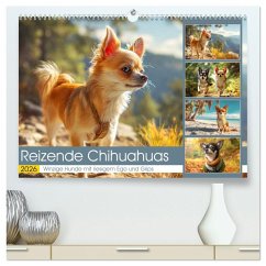 Reizende Chihuahuas. Winzige Hunde mit riesigem Ego und Grips (hochwertiger Premium Wandkalender 2026 DIN A2 quer), Kunstdruck in Hochglanz