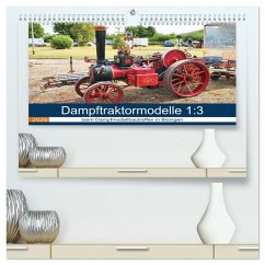 Dampftraktormodelle 1:3 beim Dampfmodellbautreffen in Bisingen (hochwertiger Premium Wandkalender 2026 DIN A2 quer), Kunstdruck in Hochglanz