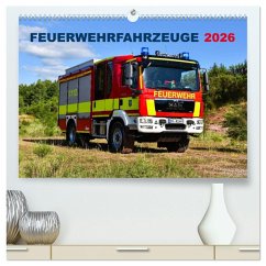 Cover Feuerwehrfahrzeuge (hochwertiger Premium Wandkalender 2026 DIN A2 quer), Kunstdruck in Hochglanz