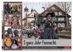 Cover S ganz Johr Fasnacht (Tischkalender 2026 DIN A5 quer), CALVENDO Monatskalender