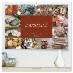 Isarsteine - Eine faszinierende Reise durch das Urgestein der Isar (hochwertiger Premium Wandkalender 2026 DIN A2 quer), Kunstdruck in Hochglanz