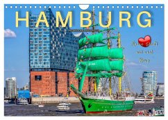 Cover Hamburg - meine Stadt mit viel Herz (Wandkalender 2026 DIN A4 quer), CALVENDO Monatskalender