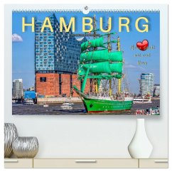 Cover Hamburg - meine Stadt mit viel Herz (hochwertiger Premium Wandkalender 2026 DIN A2 quer), Kunstdruck in Hochglanz