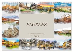Cover Florenz Hauptstadt der Toskana (Wandkalender 2026 DIN A4 quer), CALVENDO Monatskalender