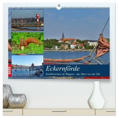 Eckernförde. Eichhörnchen im Wappen - das Meer vor der Tür (hochwertiger Premium Wandkalender 2026 DIN A2 quer), Kunstdruck in Hochglanz