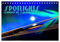 SPOTLIGHTS - Gitarren im Scheinwerferlicht (Tischkalender 2026 DIN A5 quer), CALVENDO Monatskalender