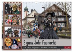 Cover S ganz Johr Fasnacht (Wandkalender 2026 DIN A3 quer), CALVENDO Monatskalender