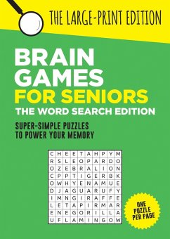 Cover Brain Games for Seniors: The Word Search Edition
