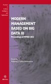 Modern Management based on Big Data III Modern Management based on Big Data III