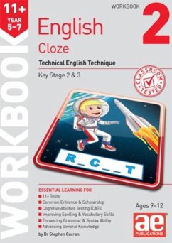 11+ English Year 5-7 Cloze Workbook 2 - Curran, Dr Stephen C; Vokes, Warren J