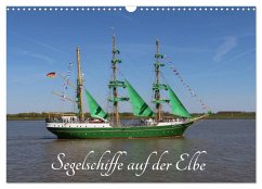 Cover Segelschiffe auf der Elbe (Wandkalender 2026 DIN A3 quer), CALVENDO Monatskalender