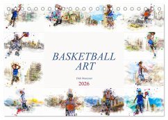 Basketball Art (Tischkalender 2026 DIN A5 quer), CALVENDO Monatskalender