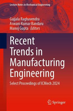 Cover Recent Trends in Manufacturing Engineering