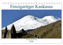 Cover Einzigartiger Kaukasus (Tischkalender 2026 DIN A5 quer), CALVENDO Monatskalender
