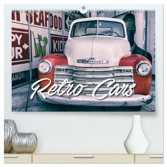 Retro Cars (hochwertiger Premium Wandkalender 2026 DIN A2 quer), Kunstdruck in Hochglanz