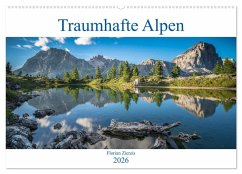Traumhafte Alpen (Wandkalender 2026 DIN A2 quer), CALVENDO Monatskalender