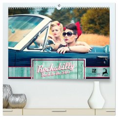 Rockabilly - Back to the 50s (hochwertiger Premium Wandkalender 2026 DIN A2 quer), Kunstdruck in Hochglanz