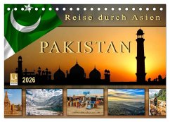 Reise durch Asien - Pakistan (Tischkalender 2026 DIN A5 quer), CALVENDO Monatskalender