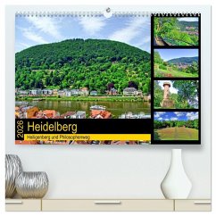 Heidelberg - Heiligenberg und Philosophenweg (hochwertiger Premium Wandkalender 2026 DIN A2 quer), Kunstdruck in Hochglanz