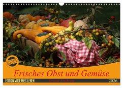 Frisches Obst und Gemüse (Wandkalender 2026 DIN A3 quer), CALVENDO Monatskalender