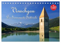 Vinschgau - Die Sonnenseite Südtirols (Tischkalender 2026 DIN A5 quer), CALVENDO Monatskalender Cover Vinschgau - Die Sonnenseite Südtirols (Tischkalender 2026 DIN A5 quer), CALVENDO Monatskalender