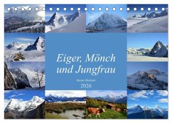 Cover Eiger, Mönch und Jungfrau 2026 (Tischkalender 2026 DIN A5 quer), CALVENDO Monatskalender
