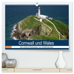 Cornwall und Wales (hochwertiger Premium Wandkalender 2026 DIN A2 quer), Kunstdruck in Hochglanz Cornwall und Wales (hochwertiger Premium Wandkalender 2026 DIN A2 quer), Kunstdruck in Hochglanz