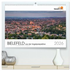 Cover BIELEFELD aus der Vogelperspektive (hochwertiger Premium Wandkalender 2026 DIN A2 quer), Kunstdruck in Hochglanz