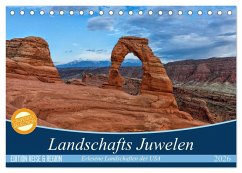 Cover Landschafts Juwelen - Erlesene Landschaften der USA (Tischkalender 2026 DIN A5 quer), CALVENDO Monatskalender