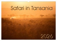 Safari in Tansania (Wandkalender 2026 DIN A2 quer), CALVENDO Monatskalender Safari in Tansania (Wandkalender 2026 DIN A2 quer), CALVENDO Monatskalender