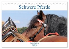 Schwere Pferde 2026 (Tischkalender 2026 DIN A5 quer), CALVENDO Monatskalender Schwere Pferde 2026 (Tischkalender 2026 DIN A5 quer), CALVENDO Monatskalender
