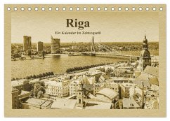 Riga - Ein Kalender im Zeitungsstil (Tischkalender 2026 DIN A5 quer), CALVENDO Monatskalender