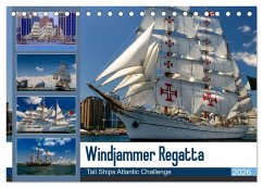 Cover Windjammer-Regatta - Tall Ships Atlantic Challenge (Tischkalender 2026 DIN A5 quer), CALVENDO Monatskalender