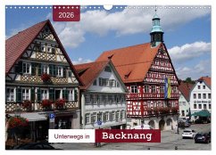 Cover Unterwegs in Backnang (Wandkalender 2026 DIN A3 quer), CALVENDO Monatskalender