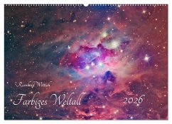 Farbiges Weltall (Wandkalender 2026 DIN A2 quer), CALVENDO Monatskalender Farbiges Weltall (Wandkalender 2026 DIN A2 quer), CALVENDO Monatskalender