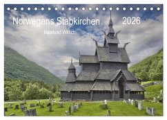 Norwegens Stabkirchen (Tischkalender 2026 DIN A5 quer), CALVENDO Monatskalender Norwegens Stabkirchen (Tischkalender 2026 DIN A5 quer), CALVENDO Monatskalender