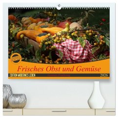 Frisches Obst und Gemüse (hochwertiger Premium Wandkalender 2026 DIN A2 quer), Kunstdruck in Hochglanz