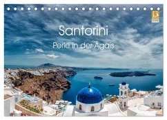Santorini - Perle in der Ägais (Tischkalender 2026 DIN A5 quer), CALVENDO Monatskalender