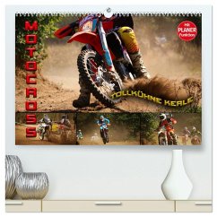 Cover Motocross - tollkühne Kerle (hochwertiger Premium Wandkalender 2026 DIN A2 quer), Kunstdruck in Hochglanz