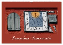 Cover Sonnenuhren - Sonnenstunden (Wandkalender 2026 DIN A2 quer), CALVENDO Monatskalender